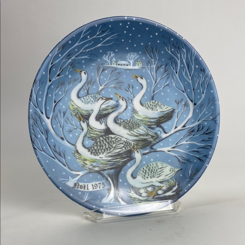 Haviland Limoges Six Geese A’Laying 12 Days of Christmas 1975